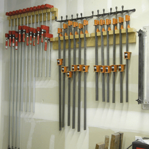 Building Woodworking Clamp Storage